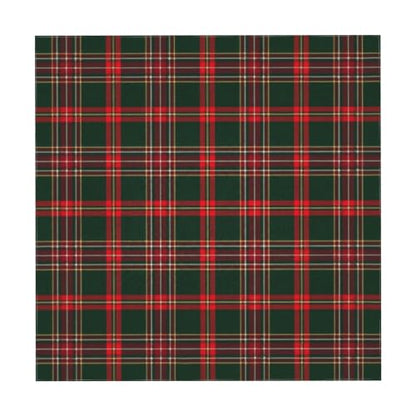 Checkered Christmas Tablecloth Square 54x54 Plaid Holiday Decor - Red Green Xmas