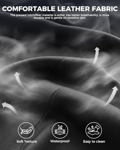 Gaming Chair with Footrest and Reclining Backrest - Onyx Black