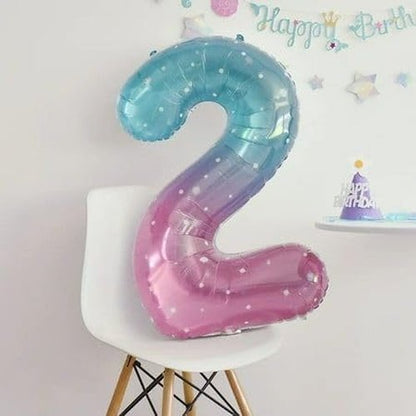 2 Numbers Balloon - 40 Inch Pink & Purple - Perfect for Birthday, Graduation, or Baby Shower Celebrations