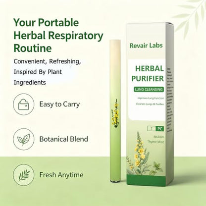 Mullein Purifier Inhaler for Lungs – Portable Respiratory Breath Stick