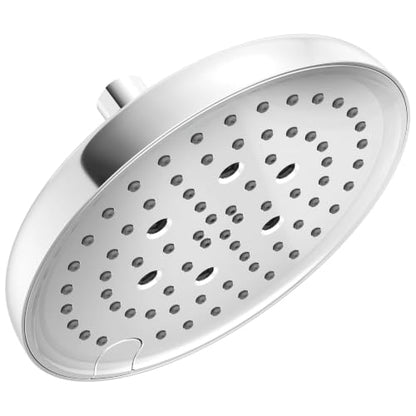 Delta 8-Inch Round Shower Head Chrome 6 Settings Lumicoat Finish - 2.5 GPM