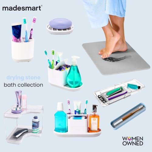 Madesmart Large Over-the-Door 6-Hook Rack for Towels & Clothing - Carbon