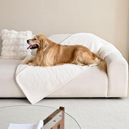 Waterproof Reversible Couch Cover for Dogs - White, 27.6 x 82.7 inches