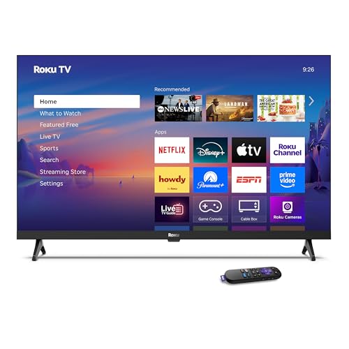 Roku Smart TV – 32-Inch Select Series, 1080p Full HD TV – Roku TV with Voice Remote – Flat Screen LED Television with Wi-Fi for Streaming Live Local News, Sports, Family Entertainment