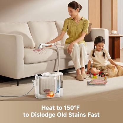 Steam Upholstery Cleaner Machine with Hot Water and Multi-Mode Steam