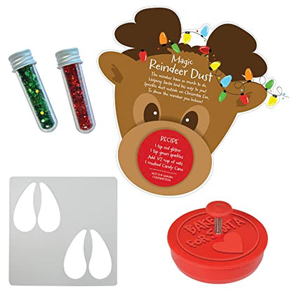 Christmas Reindeer Dust Kit with Cookie Stamper and Hoofprint Stencils