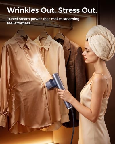 Handheld Travel Garment Steamer with Suction - Fast Wrinkle Remover