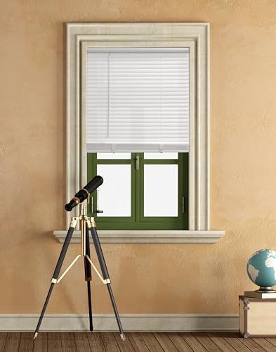 Cordless Light Window Blinds - 30W x 64L White, Easy to Install