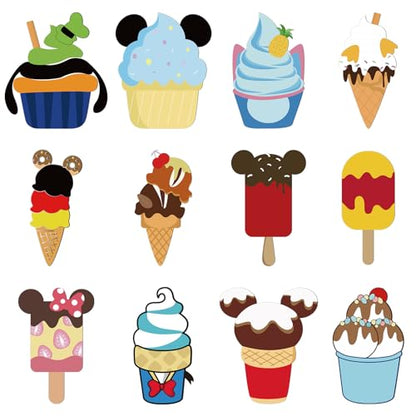 12 Pcs Refrigerator Magnets - Cute Mouse Cruise Door Stickers for Fridge & Metal Surfaces