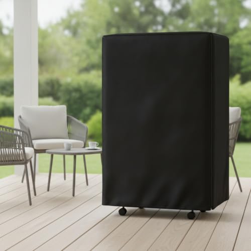 Outdoor Waterproof Folding Bed Cover Dust Protector for Guest Bed Gray 85x33x107cm
