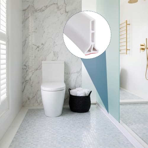 3-Inch High Shower Threshold Water Dam Silicone Splash Guard - 79 Inch