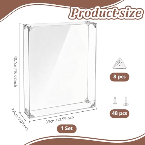 Acrylic Shadow Box Frame 16x13x3.1 Inches for Dried Flowers Photos Keepsakes
