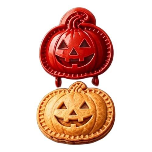 Halloween Mini Hand Pie Mold Set - 8 Food-Grade Baking Cutters for Festive Pastries D-1
