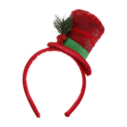 Christmas Top Hat Headband for Holiday Party & Decoration