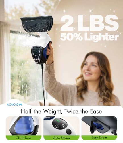 ADICOM Handheld Steam Cleaner - Instant 3-Second Heat-Up, No Waiting, Home Use, Normal