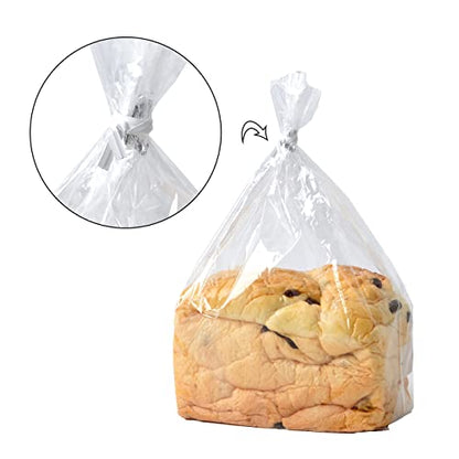 White Paper Twist Ties 5-Inch Pack of 500 for Food & Packaging