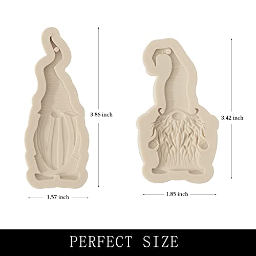Gnome Shape Silicone Mold for Cake, Chocolate, Keychains, Jewelry, and Crafts