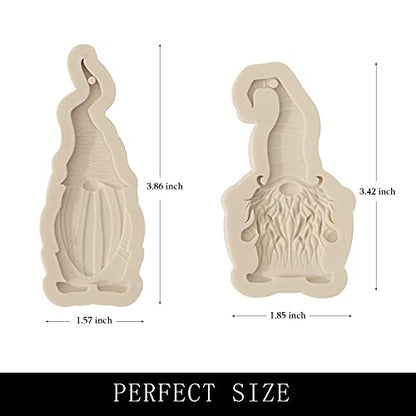 Gnome Shape Silicone Mold for Cake, Chocolate, Keychains, Jewelry, and Crafts