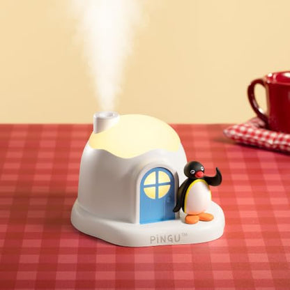 Cute Pingu Desk Humidifier with Night Light - Portable Water Misting Device