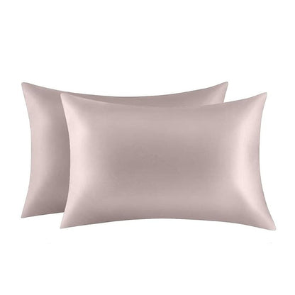 Jocoku 100% Mulberry Silk Pillowcases Set of 2 – King Apricot Gray Variation