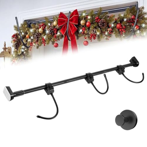 Adjustable Garland Hanger for Door Frame - Small 31.5-39.4 Inches Holiday Decor