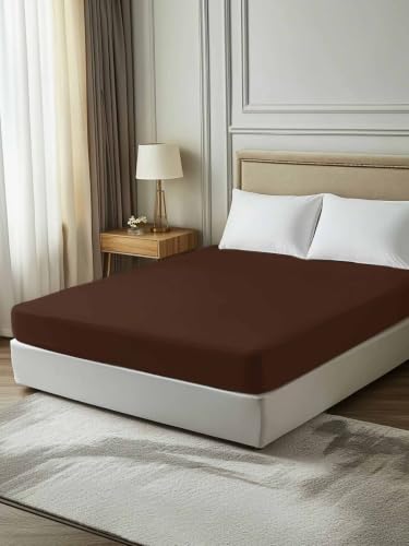 King Mocha Flat Sheet - Soft Breathable Microfiber Bedding - Hotel Quality