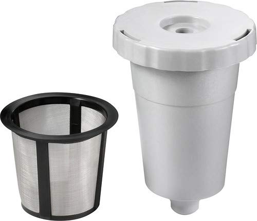 Reusable Coffee Holder and Filter Set, Grey 3 part with filter basket works with Keurig My K-Cup Home brewers by PureWater Filters (Pack of 3)