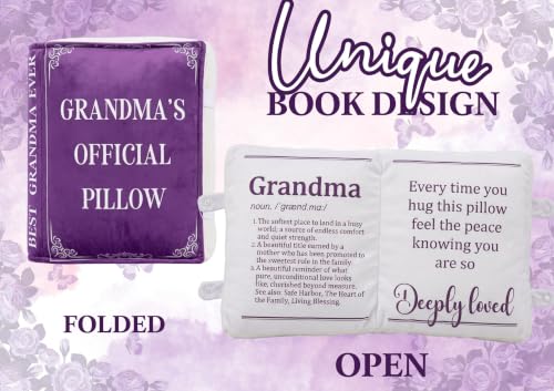 Grandma Gifts Book Pillow – Heartwarming Christmas & Mother's Day Decor