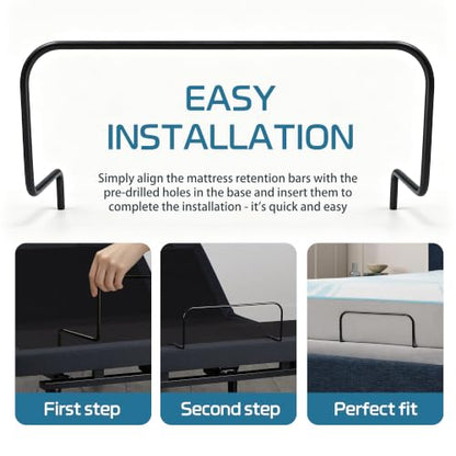 19 Inch Mattress Retainer Bar Replacement Part - Compatible with Tempur Pedic Ergo - 1 Pack
