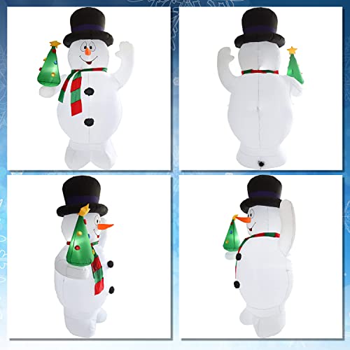 8FT Snowman Inflatable Christmas Decoration with LED Lights - Outdoor Yard Holiday Decor - Variation of THIS listing