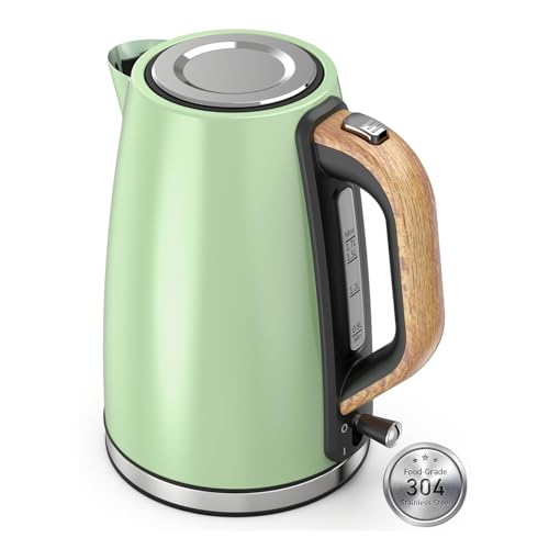 Electric Kettle 1.7L - Stainless Steel, Visual Water Window, 1500W, Auto Shut Off