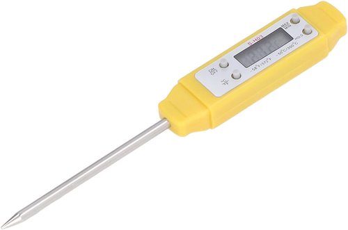 Akozon Digital Food Thermometer - High Accuracy Automatic Calibration Pocket Thermometer | Yellow