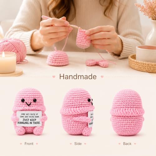 Funny Crochet Plush Gag Gift for Friends Desk Decor