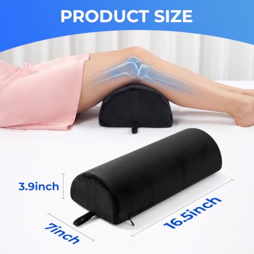 Knee Pillow for Back Sleeping - Memory Foam Leg Support for Back Pain