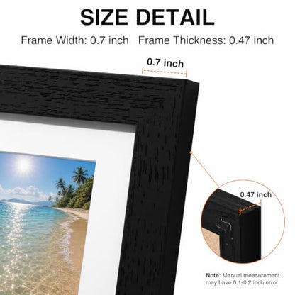 Pallene 15 Pack Multi-Color Collage Picture Frames Wall Decor - Black, Brown, Dark Grey