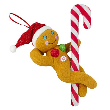 Funny Christmas Ornament Gingerbread Pole Dancer Singing Naughty Holiday Decor