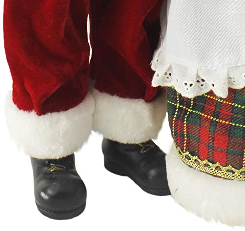 16-Inch Dancing Santa and Mrs. Claus Holiday Decor - Windy Hill Collection