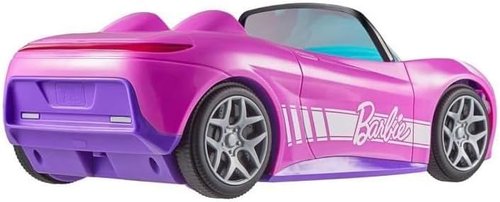 Hot Wheels Barbie RC Toy Car - Remote-Control Pink Convertible for 2 Dolls | Customizable Sticker Sheet