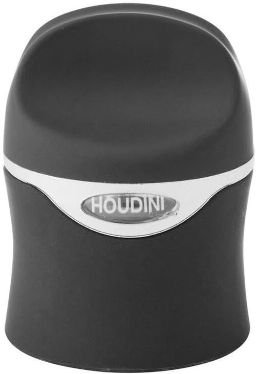 Houdini Stainless Black Champagne Wine Sealer, 1 EA