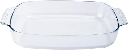 Skiennix 3-Piece Tempered Glass Bakeware Set | Oven & Dishwasher Safe Casserole Dishes - 1.8QT, 2.5QT, 3.1QT