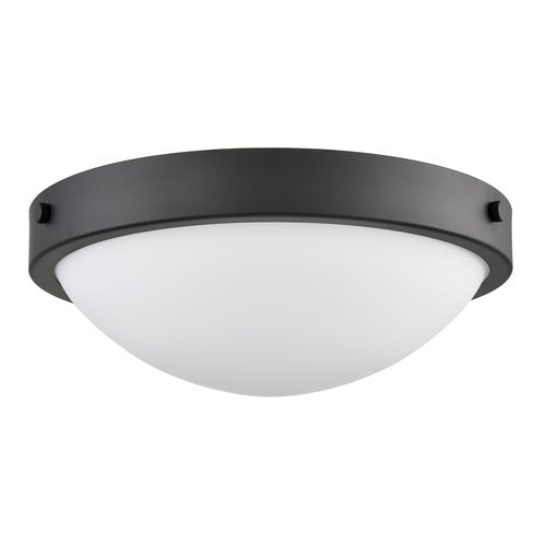 DEYNITE Black Flush Mount Ceiling Light Milk Glass Shade Ceiling Light Fixture Farmhouse 2-Light Modern Black Glass Flush Mount Light for Hallway Kitchen Bedroom Foyer