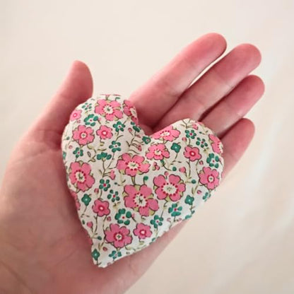 Lavender Heart Sachets Set of 8 - Handmade Aromatherapy Gift, Home Decor