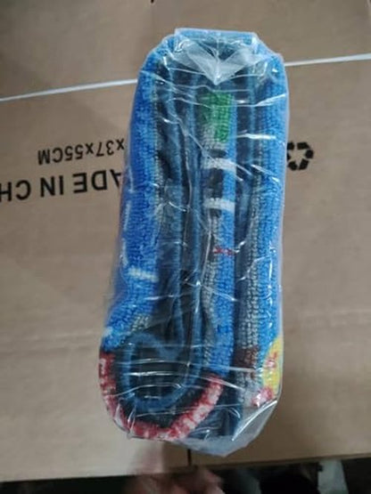 Capslpad Kids Rug 6'6" x 5'0" Educational Learning Kid Play Area Rug Large Traffic Road Cars Rug Play Mat for Kids Toy Nursery Car Carpet for Playroom Living Room Classroom Decor, Blue