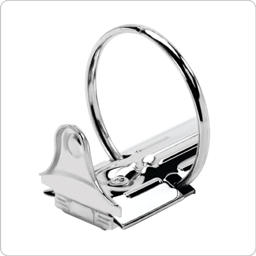 1 Inch Round Ring Binders - White, 12 Pack, Holds 225 Sheets, Customizable Cover, PVC-Free Office & School Organization