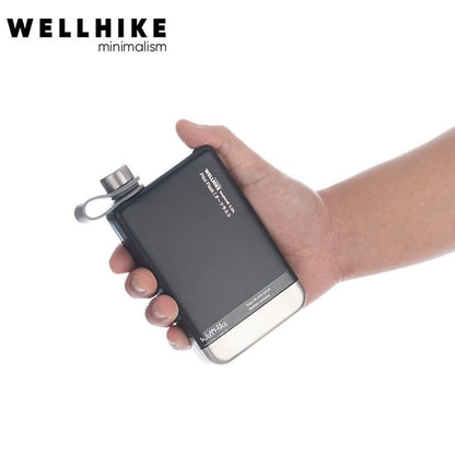 8oz Stainless Steel Outdoor Hip Flask with Leak-Proof Cap - Black