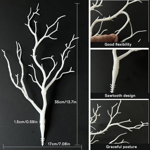 Artificial Coral Branches Set - 13.8 Inch White 10PCS for Decor & Craft (Variation: White 10pcs)