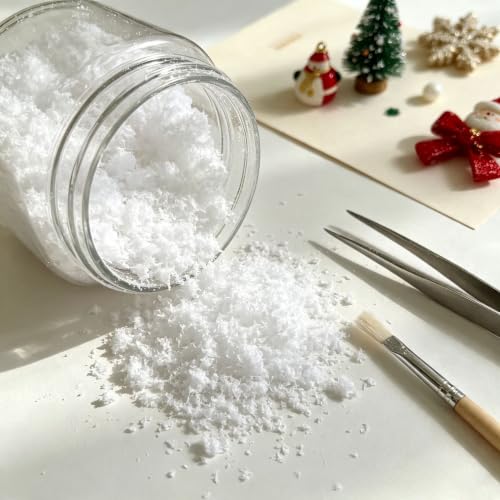 Artificial Fake Snow Flakes for Winter Holiday Decor - 0.22 lbs