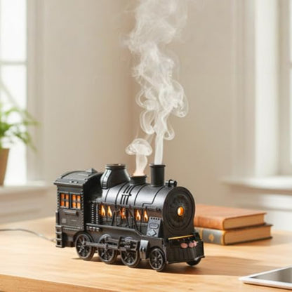 Vintage Steam Train Diffuser Humidifier - Bronze, Mist & Light Modes