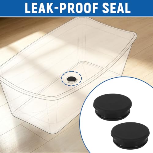 Silicone Bathtub Stopper Plugs 2 Pack for Stokke Flexi Bathtubs - Leak-Proof
