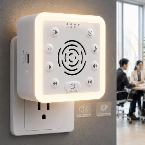 Office Privacy Noise Canceling White Noise Machine 90dB with Timer